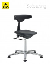 Clean room ESD pracovná stolička Intensive Use Pu-Soft Touch C-WG1862HAP
