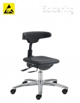 Clean room ESD pracovná stolička Intensive Use Pu-Soft Touch C-WG1812AP