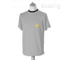 ESD tričko s krátkym rukávom StaticTec, svetlo šedé, XL